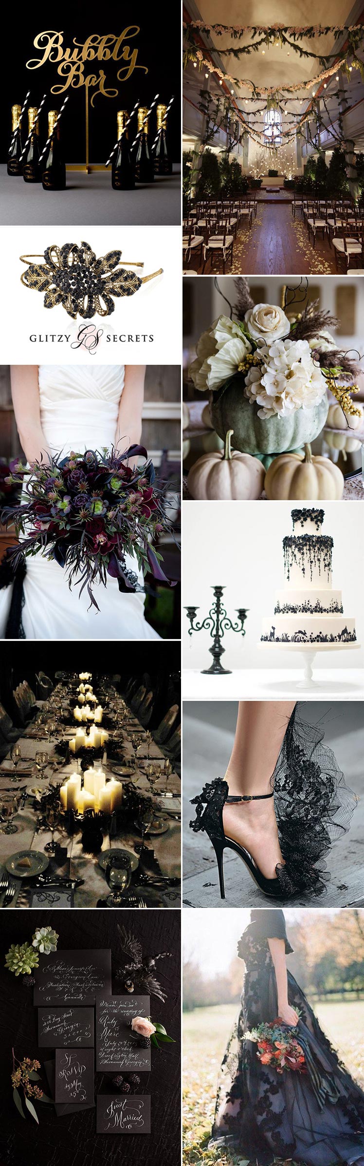 Beautifully Dramatic Halloween Wedding Ideas Glitzy Secrets