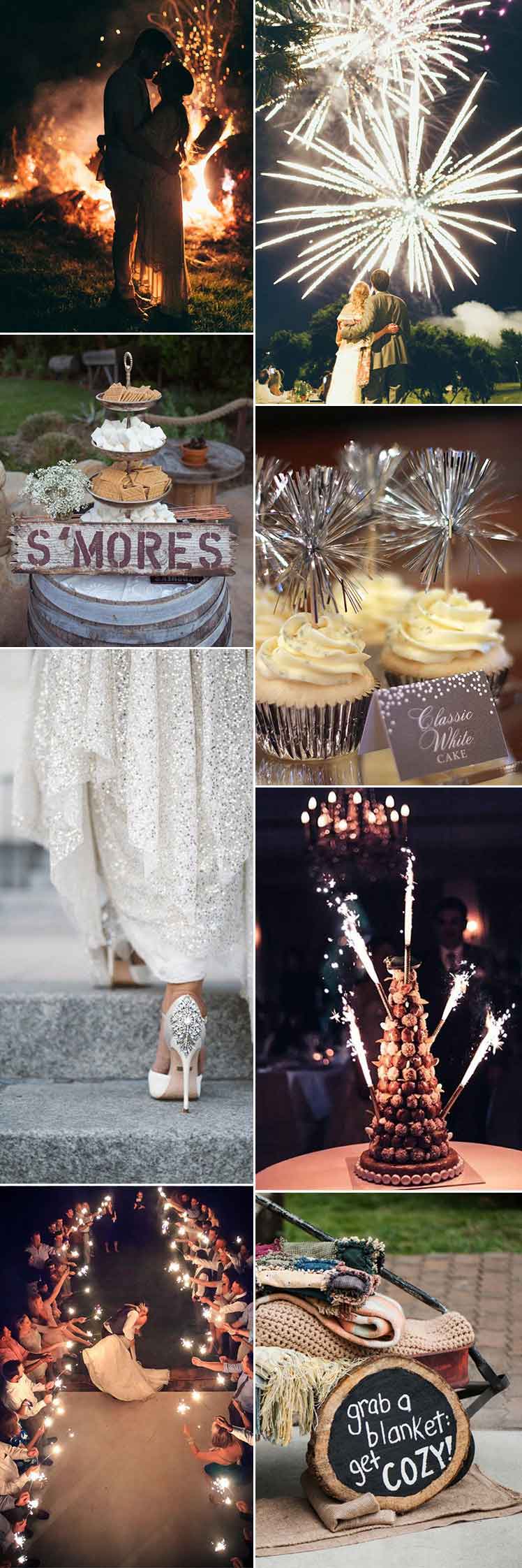 Sparkling Bonfire Wedding Ideas With A Bang Glitzy Secrets