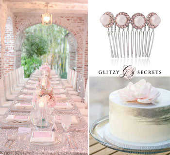 Stunning Silver Pink Wedding Inspiration Glitzy Secrets