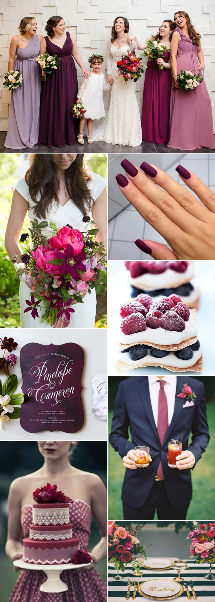 Stunning & Stylish Berry Wedding Inspiration Glitzy Secrets