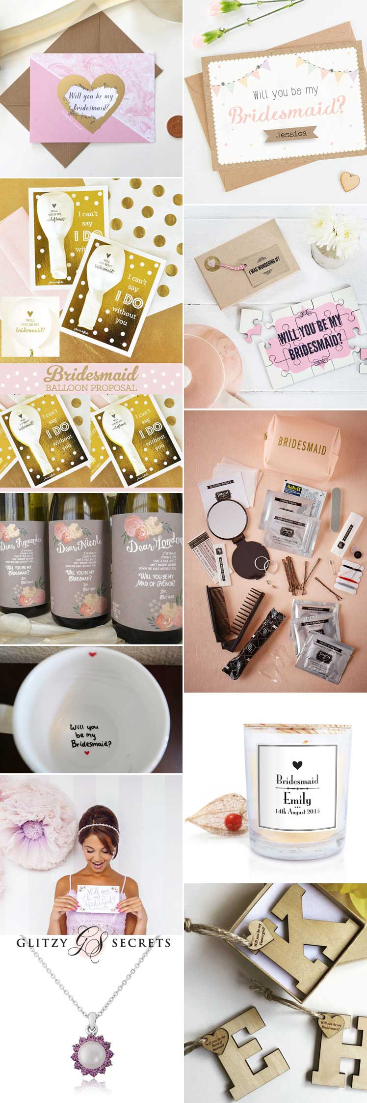 10 Will You Be My Bridesmaid Ideas Glitzy Secrets   Will You Be My Bridesmaid 