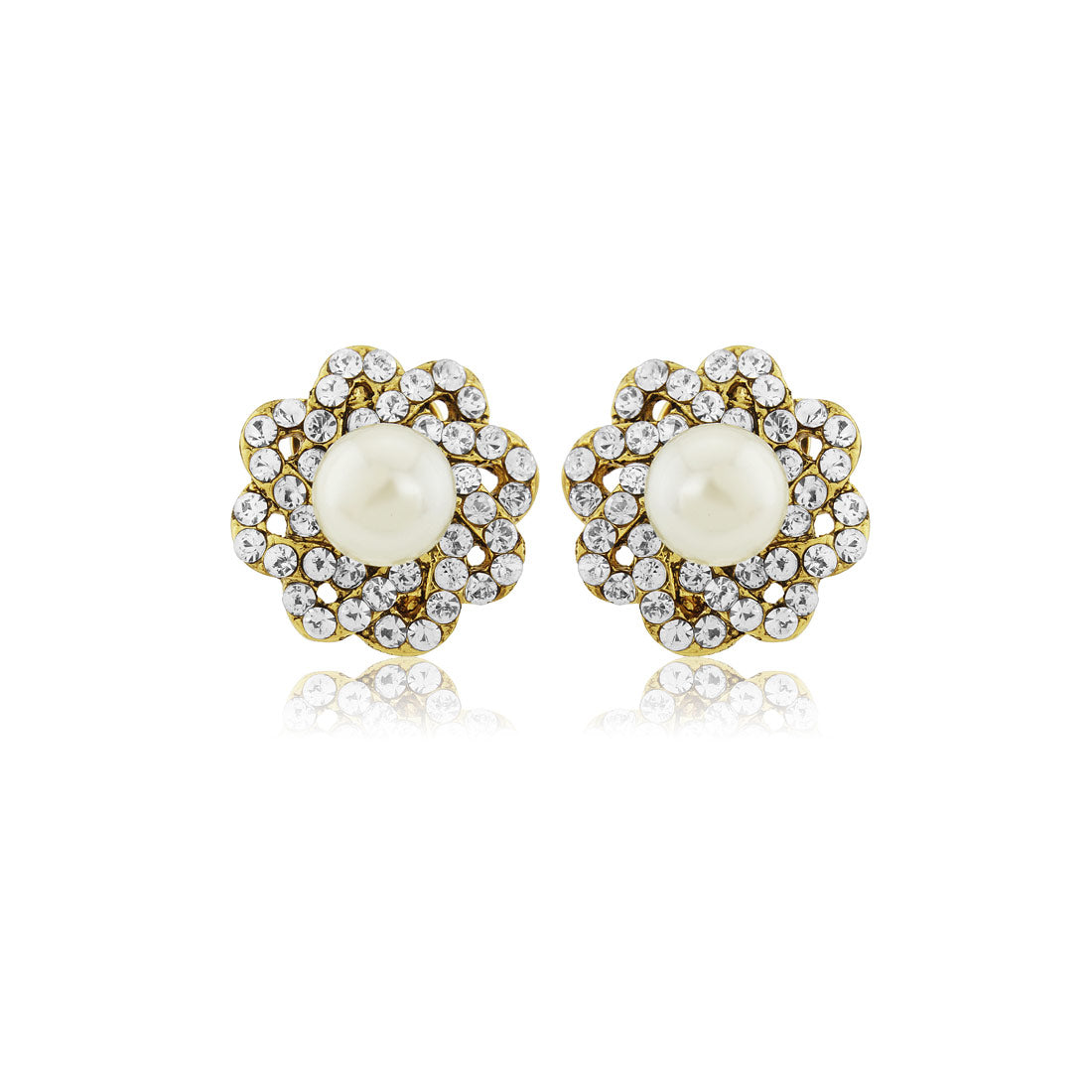 Diamond stud clip on on sale earrings