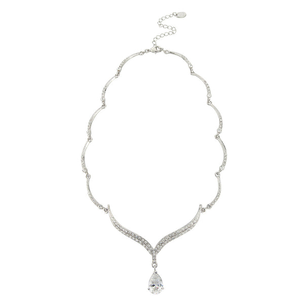 Heart of Sparkle CZ Pendant Necklace | Glitzy Secrets