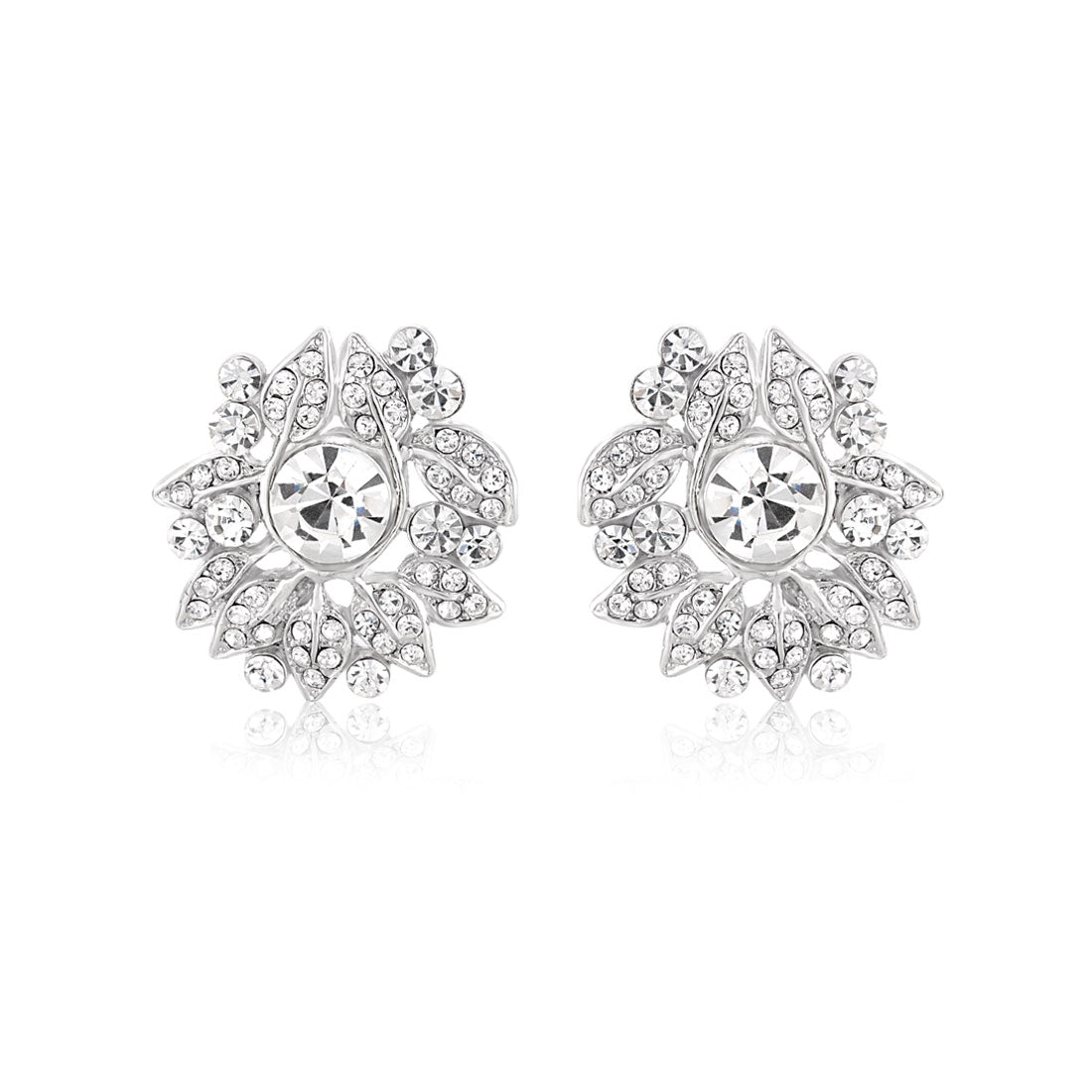 Crystal Button Earrings - Costume Jewellery - Glitzy Secrets